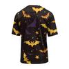 Men's Casual Halloween Print Short Sleeve T-Shirt Lightweight Breathable Round Neck Top for Everyday Wear and Seasonal Events