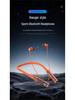 Bluetooth Sports Neckband Headset: Card Insert, Wireless, Heavy Bass, HD Calls, Data Display.