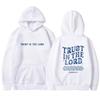 Large Size Casual Hooded Sweatshirt Solid Color Letter Printed Long Sleeve Plush Sweatshirt