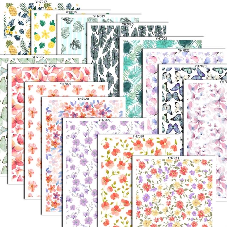 Clay Transfer Paper Water Soluble Clay Transfer Paper, Flower Leaf Butterfly Clay Transfer Sheets for Jewelry Making