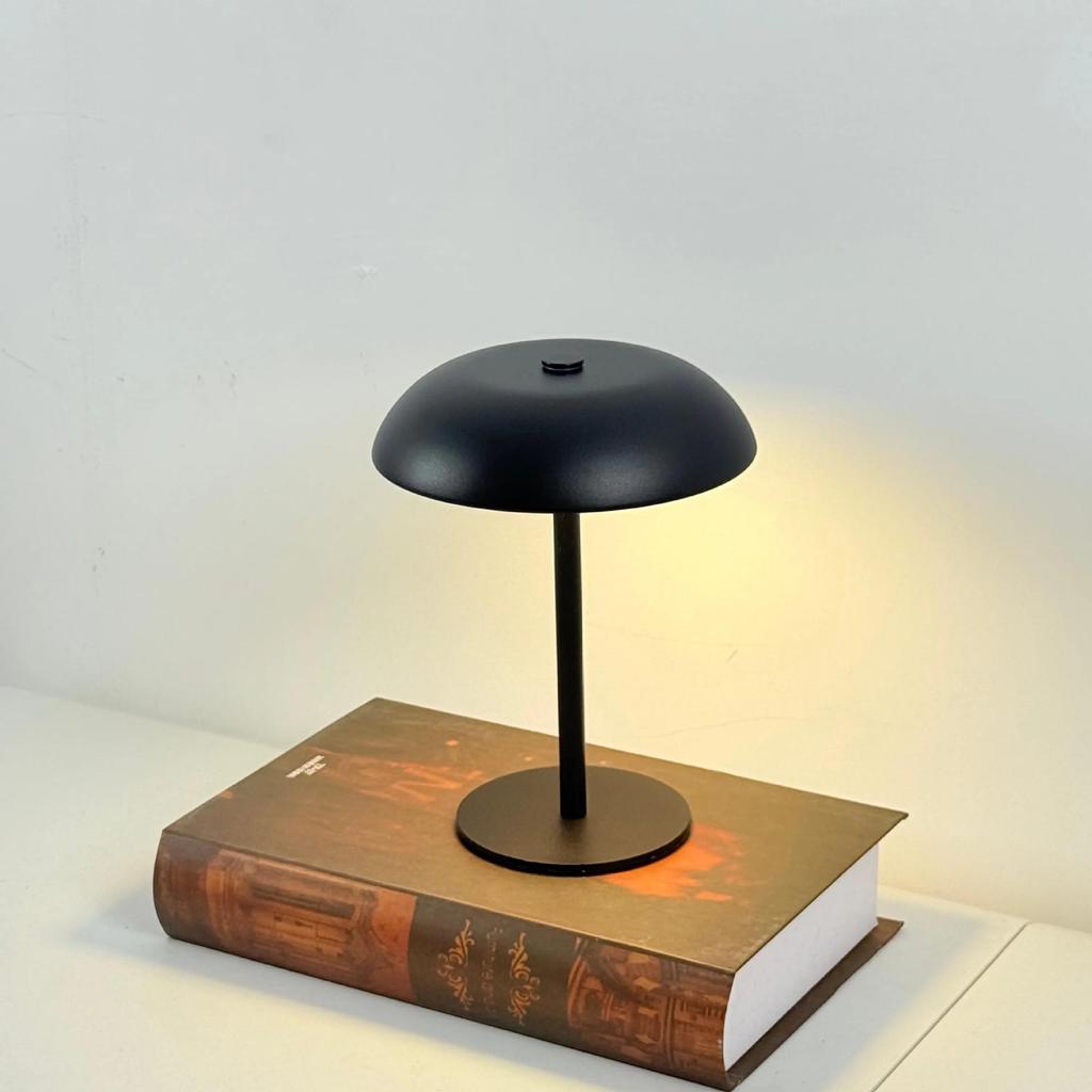 Creative USB Rechargeable Mushroom Desk Lamp - Dimmable Night Light for Bedroom, Study, Bar, or Hotel Atmosphere