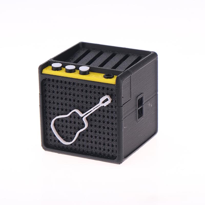 

Портативний тримач для гітарних медіаторів Коробка для зберігання плектру з 3D-принтом із отвором для медіаторів. A2