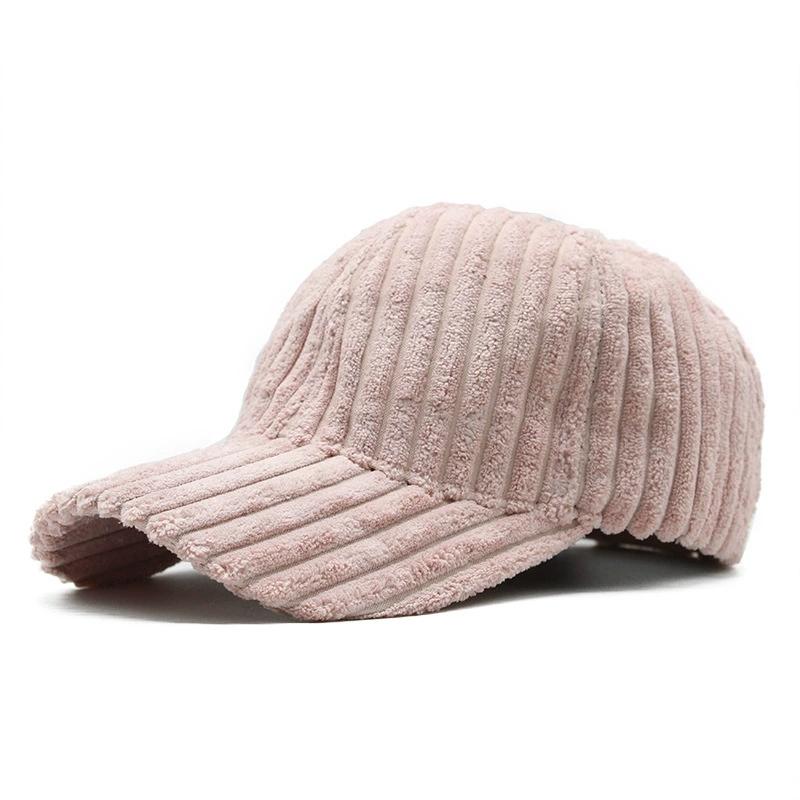 Men'S And Women'S Winter Korean Style Trendy Baseball Cap Warm Corduroy Fashionable Casual Couple'S Versatile Peaked Cap