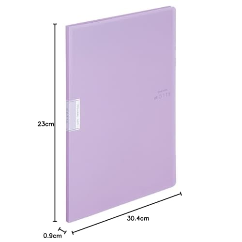 KOKUYO File Clear Book MOTTE A4 20 Sheets Pocket Purple La-LM20V