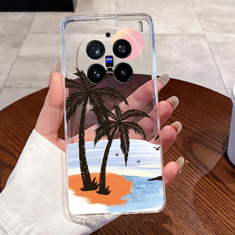 

Casing For Vivo X200 Pro Case Silicone Aesthetic Fashion Cute Cat Back Cover For Vivo X200 X200Pro 5G Transparent TPU Phone Case vivo X200