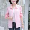 Women's Loose Breathable Light Jacket Short Standing Collar Jacket