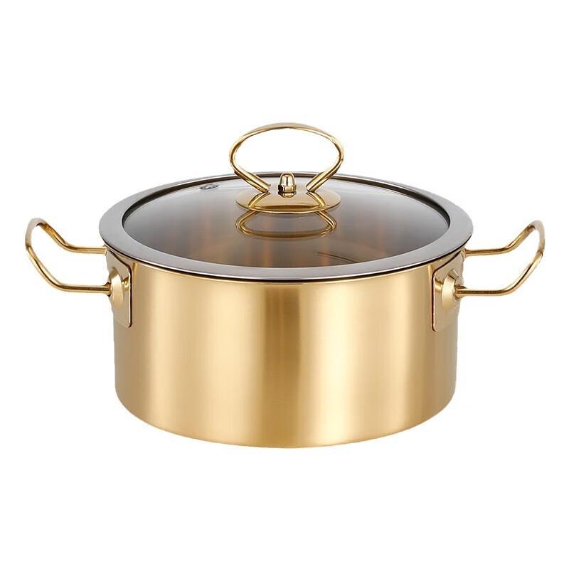 Gold Commercial Single Serving Rotating Hot Pot Set