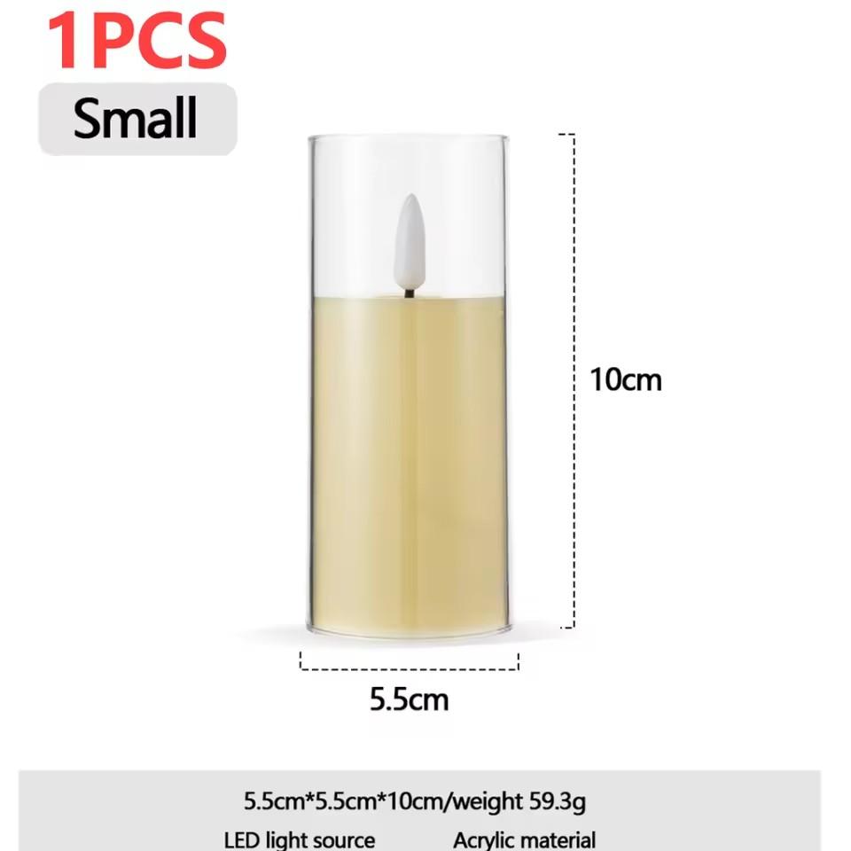 1 Pcs Flameless Candle Lights, Bullets, And Swinging Led In Three Sizes, Available For Aa Battery Powered Gifts And Home Decor