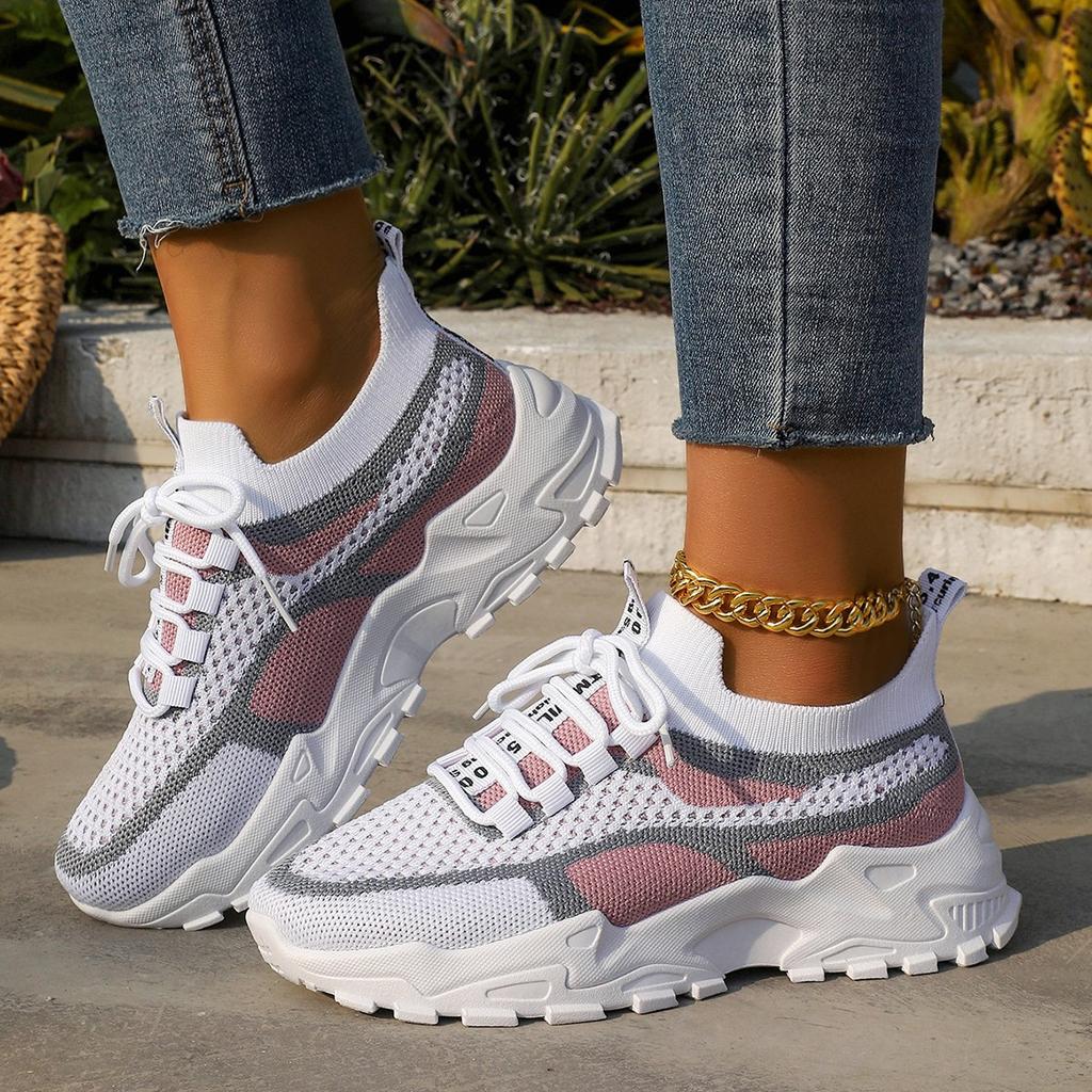 2025 New Arrival Women's Chunky Shoes Lightweight Soft Fashion Sneakers Breathable Walking Tennis Shoes for Sport Gym Workout