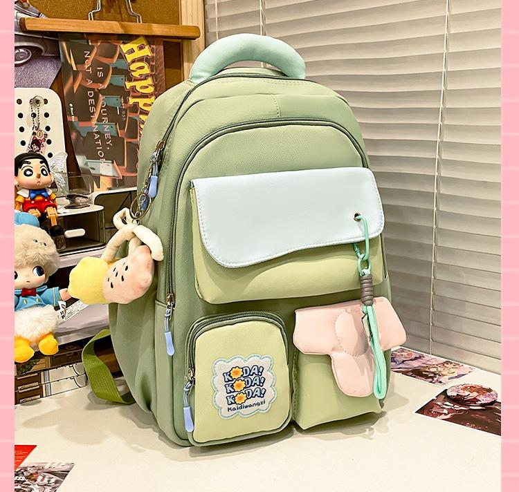 School Bag New Summer Dopamine Sweet Soft Girl Backpack Japanese Style Backpack Academy Style High Appearance Backpack for Middle School Students