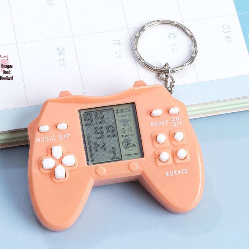 Mini Retro Tetris Handheld Game Console Keychain