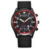 Men's Quartz Watch with Black Dial Date Hands Sport Design for Men