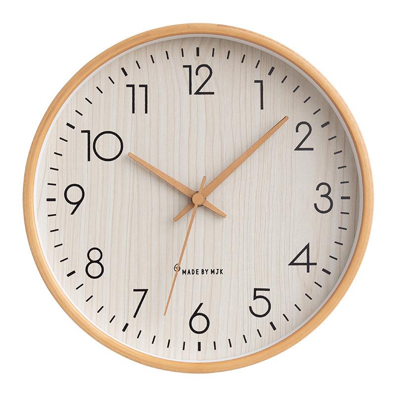 Japanese Style Solid Wood Wall Clock