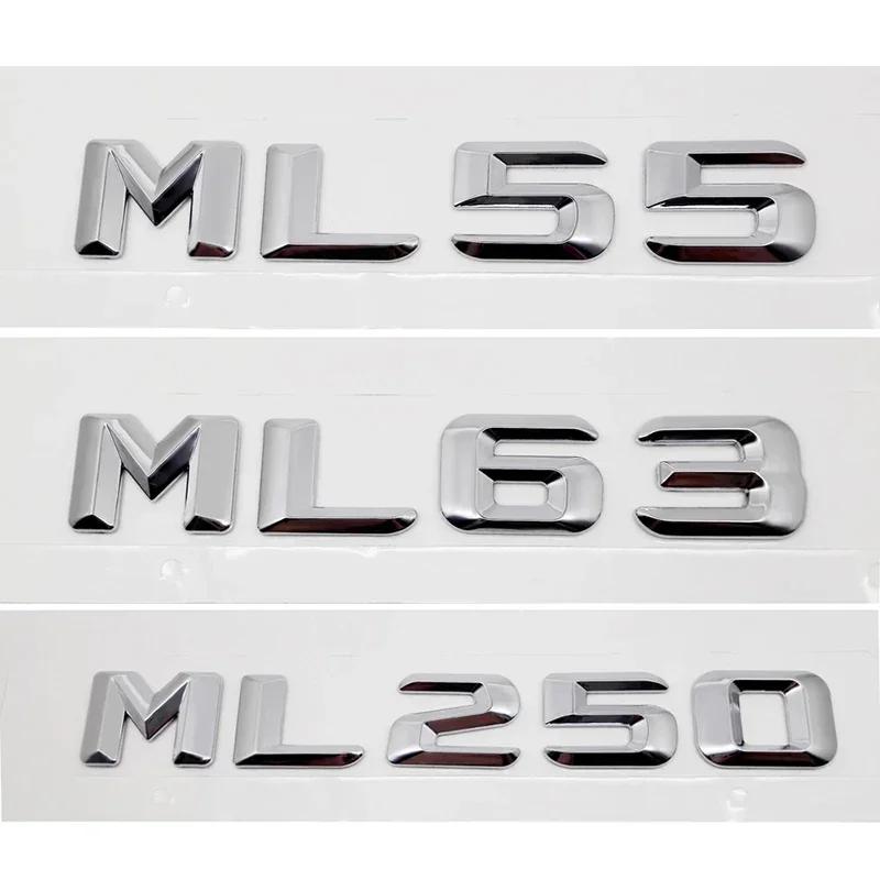 3D Metal ABS Car Trunk Sticker Letter Badge for Mercedes Benz Old Style ML55 ML63 ML250 ML300 ML320 ML350 ML400 ML430 Emblem ee05