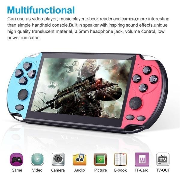 Neues Upgrade 5,1-Zoll-Handheld-Gaming-Player 8 GB ROM PSP-Konsole Handspielmaschine Integrierte 3000+ Spiele PK PSP-Spielekonsole