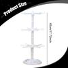 3-Tier Rotating Jewelry Display Stand for Necklaces, Keychains, Watches, Rings, Earrings, Scrunchies