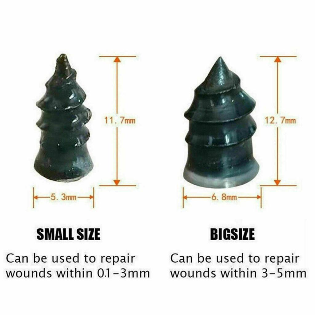 Car Tires Nails Spikes Car Flat Tubeless Tire Repair Kit Truck Scooter Rubber  Motorcycle Anti-puncture Kit Screw Film Nail