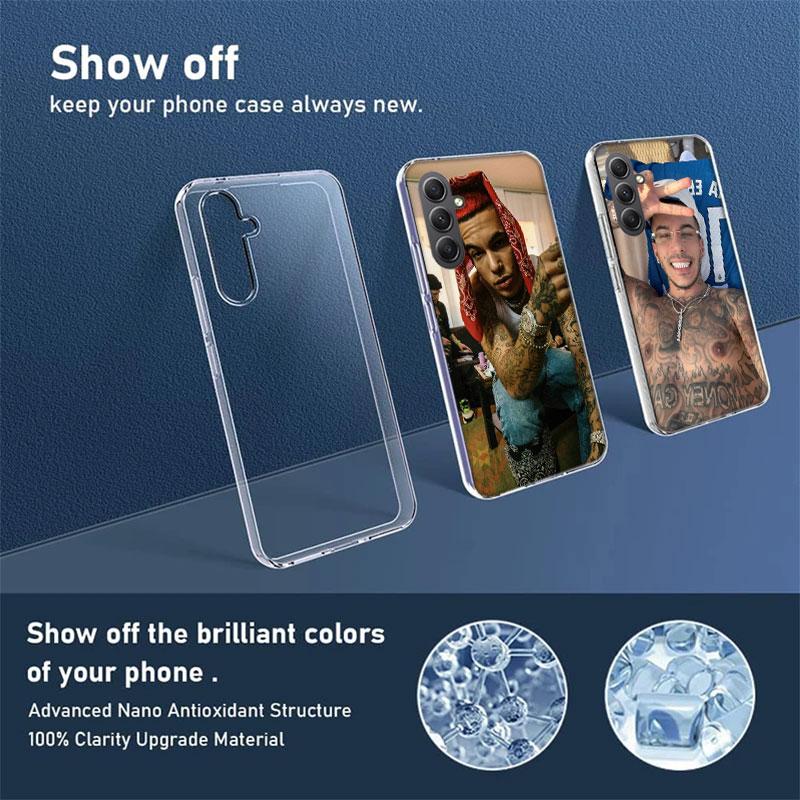 Rapper Sfera Ebbasta Phone Case for Samsung A16 A26 A36 A56 A17 A37 A57 A07 A06 A02S A03 A04S A05S Galaxy Note 20 10 A50S A71 A5