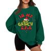 Women's Casual Fashion Long Sleeve Christmas Printed Round Neck Sweatshirt Top