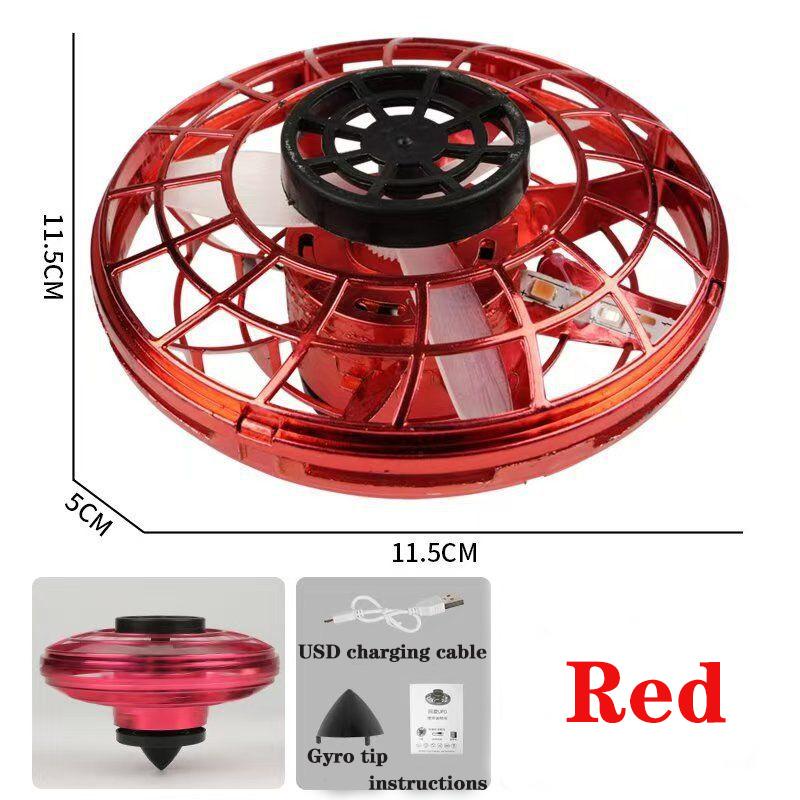 NEU LED Fliegende UFO Spinner Fingerspitze, Upgrade Flug Hubschrauber Gyro Flyorb Schwebekugel, Mini Drohne Flugzeug Spielzeug Kindergeschenke