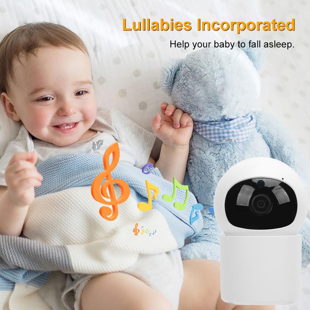 Baby Camera 4.3 Inch Screen 2 Way Intercom APP Control Breath Sound Detection Baby Cam
