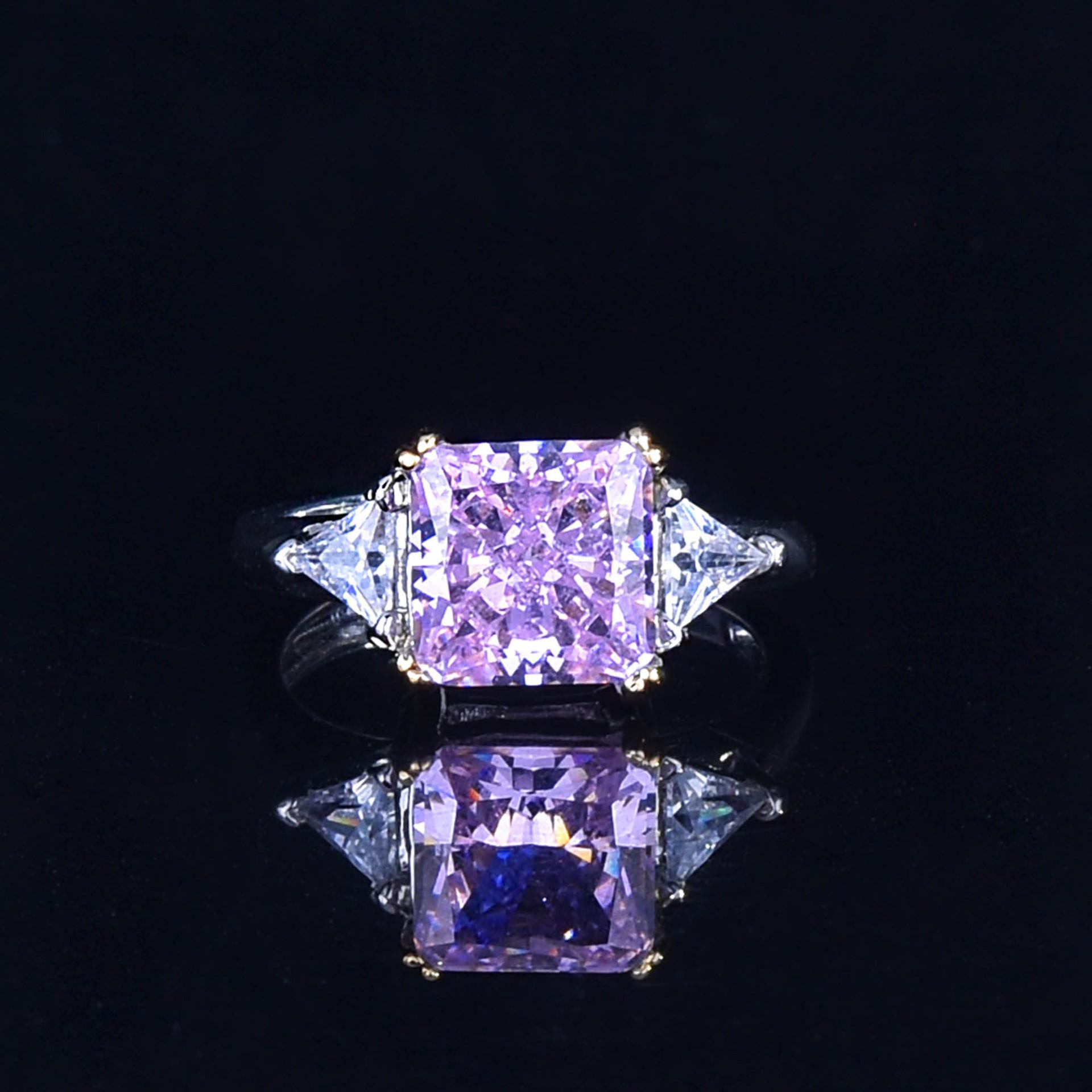 

Ожерелье с розовым бриллиантом огранки «Радиант» Женская цепочка на ключицу Подвеска «Ветер» Серьги-пусеты Огранка «Ледяной цветок» Набор с бриллиантами с высоким содержанием углерода