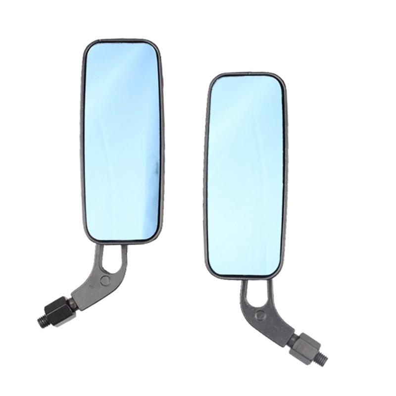 1 Pair Adjustable Motorcycle Mirrors with 360 Degree Rotating Universal Motorbike Rearview Mirrors Easy Installation