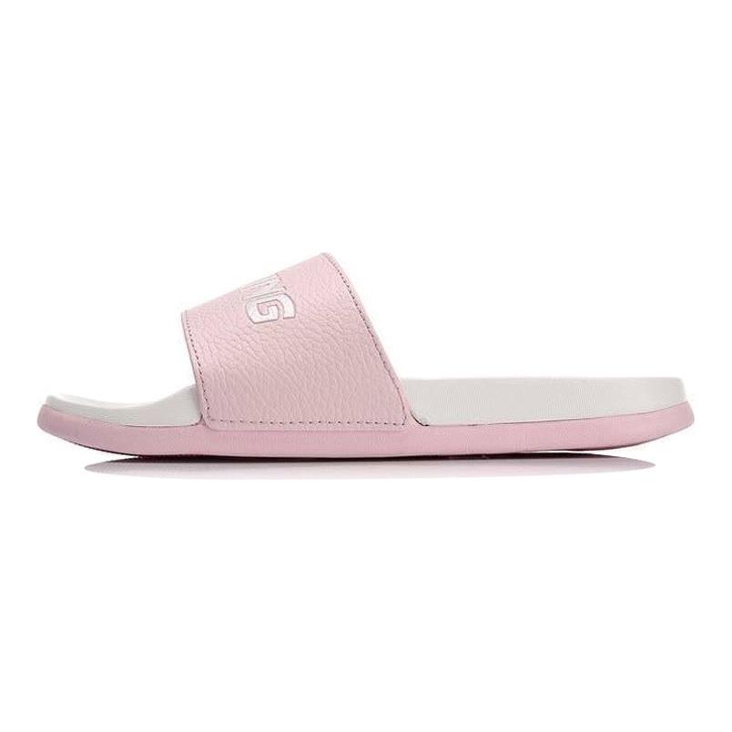 Li-Ning Lightweight Trendy Slide Sandals Women Footwear Pink White AGAN004-2