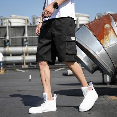 Workwear Shorts Men's Plus  Fat Loose Trend Five Quarter Pants