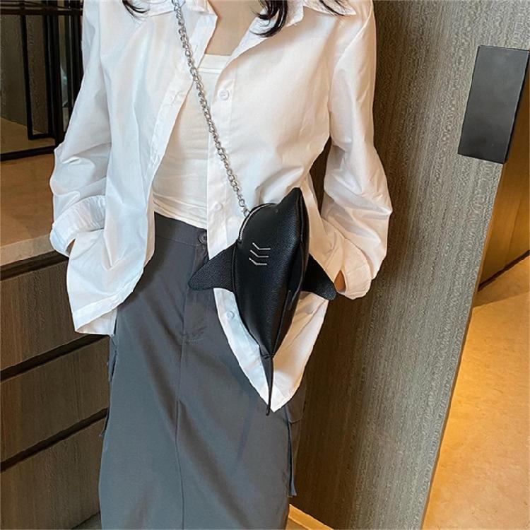 Playful Cartoon Animal Shape Women's PU Shoulder Bags Chain Sling Crossbody Bag