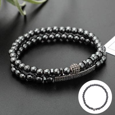 1Pc Neueste Armband Gesundheits Magnet Männer Schmuck Geschenk Vielseitige Magnetische Hämatit Stein Perle