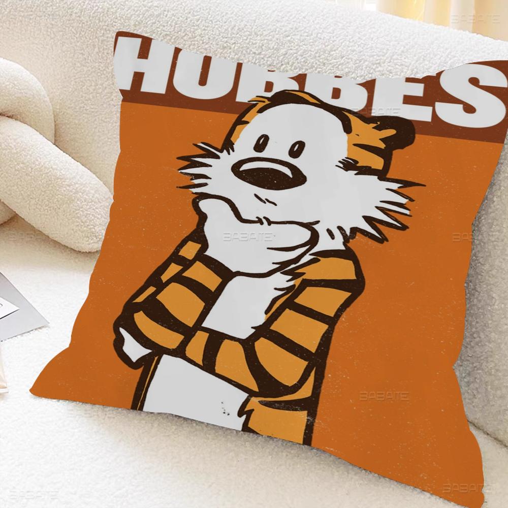 Funny Calvin-and-Hobbes Cushion Cover Decorative Pillow Sofa Home Decor Case Pillow Cases