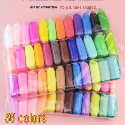 36-Color Children’s DIY Play Dough Set – Sterile Modeling Clay for Handmade Figurines