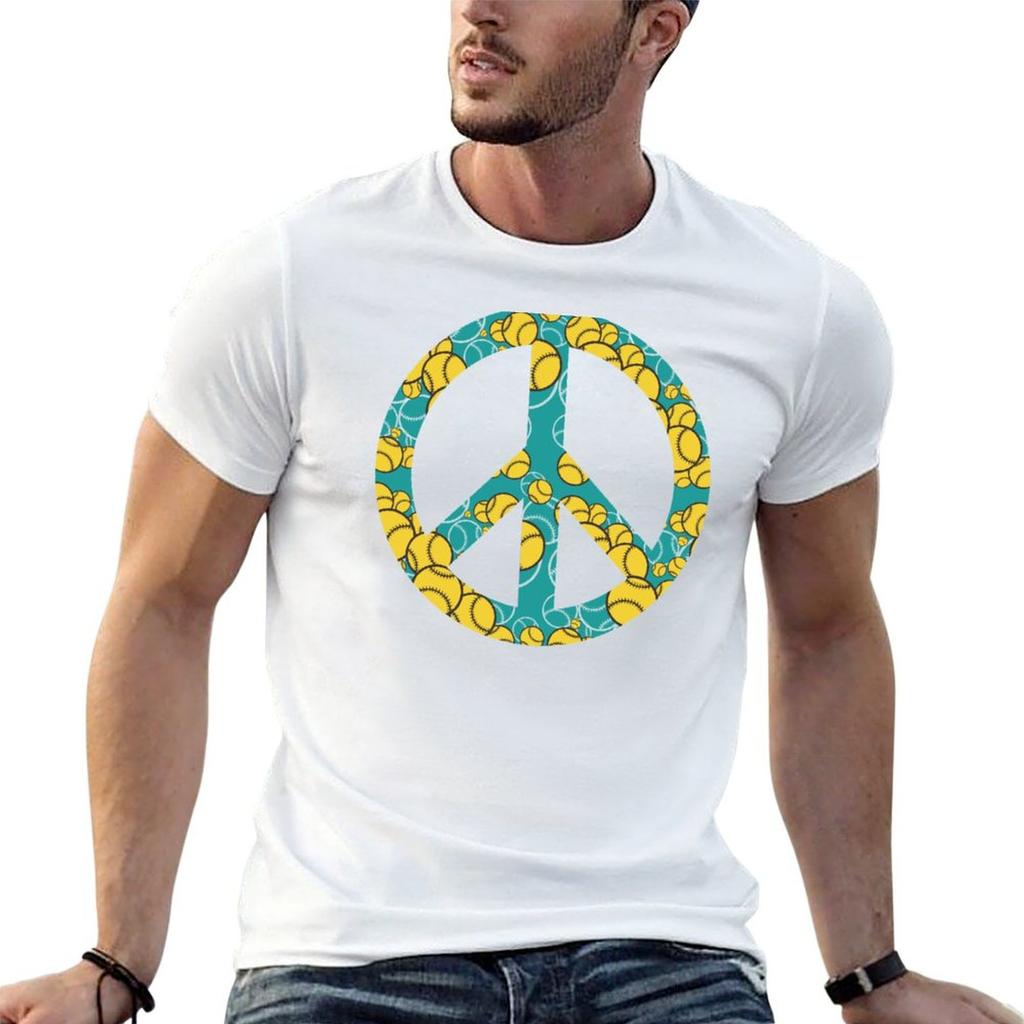 Tennis Peace Tshirt Comfortable Workout Short Sleeve Shirt