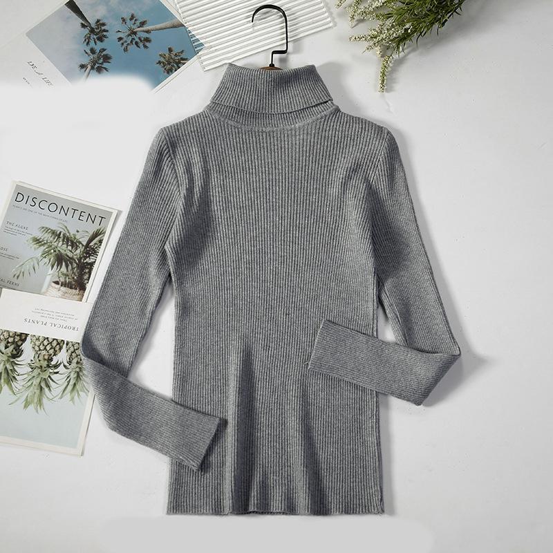 Dámské svetry s rolákem Pletené měkké svetry Kašmírové svetry Základní jednobarevné měkké svetry Dámské Podzim Zima Běžné Top