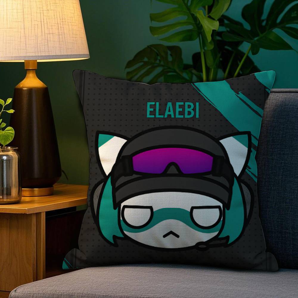 Spiel D-DOKKAEBIS Kissenbezug Sofa Wohnzimmer Schlafzimmer Beidseitiger Druck Quadratisches Kissen Nickerchenzeit Kissenbezug