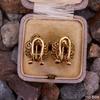 Cercei Retro Strălucitori Unici Luxoși cu Zirconiu Alb Sintetic pentru Femei Accesorii Elegante Personalizate Cadou de Petrecere