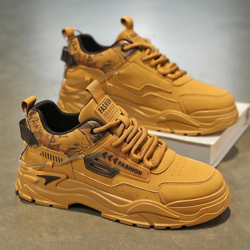 Men's Shoes Four Seasons New Casual Shoes Fashionable Men's Lace-up Sports Shoes Korean Version Personalized Student Tide Shoes