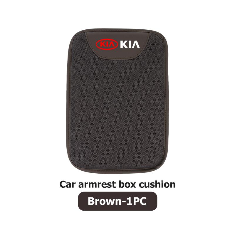 AABIW1 Car Center Console Box Ice Silk Protector Pad Armrest Pad Non-slip Mat For KIA Ceed Rio K5 K2 Optima Cerato Venga Sedona Forte