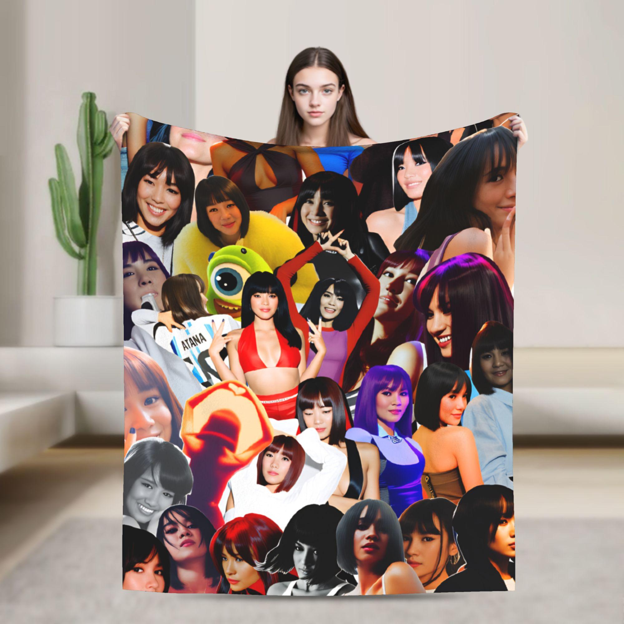 Aitanaed Singer Blanket Spanish Art Warm Soft Aesthetic Plush Throw Blanket For Outdoor Travel Flannel Bedspread Bed Cover 30x40in