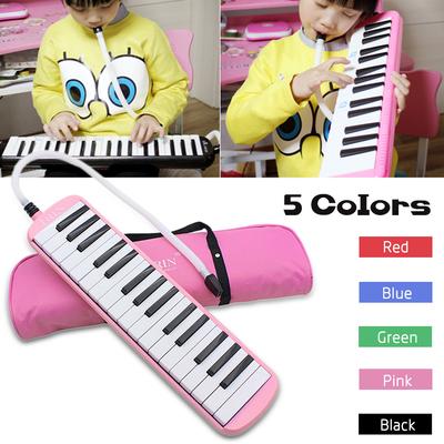 37 Piyano Tuşları Melodika Pianica Müzik Aleti Öğrenciler Yeni Başlayanlar Çocuklar için Taşıma Çantası ile