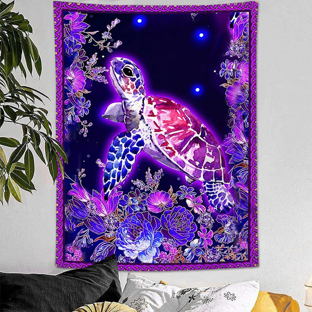 Fantasy Dragon Wall Tapestry Fire and Forest Scene Art Print Boho Home Decor Mythical Creature Design Room Decoration Fashion