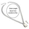 Punk Chain With Lock Necklace For Women Men Padlock Pendant Gothic Grunge Aesthetic Egirl Alternative Fashion Jewelry