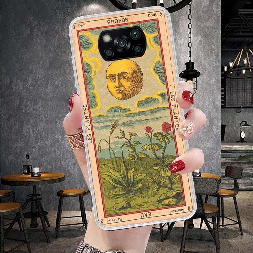 Tarot Cards Reading Art Soft Phone Case For Xiaomi Redmi 15C 15 13C 13 Poco X5 X6 X7 F7 Ultra M7 12C 12 10 10C 9C 9A 9T 9 Fundas