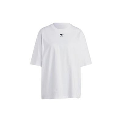 Originals Adicolor Essentials Loose Fit Crew Neck T-Shirt With Plain Logo Women Tops White IA6461