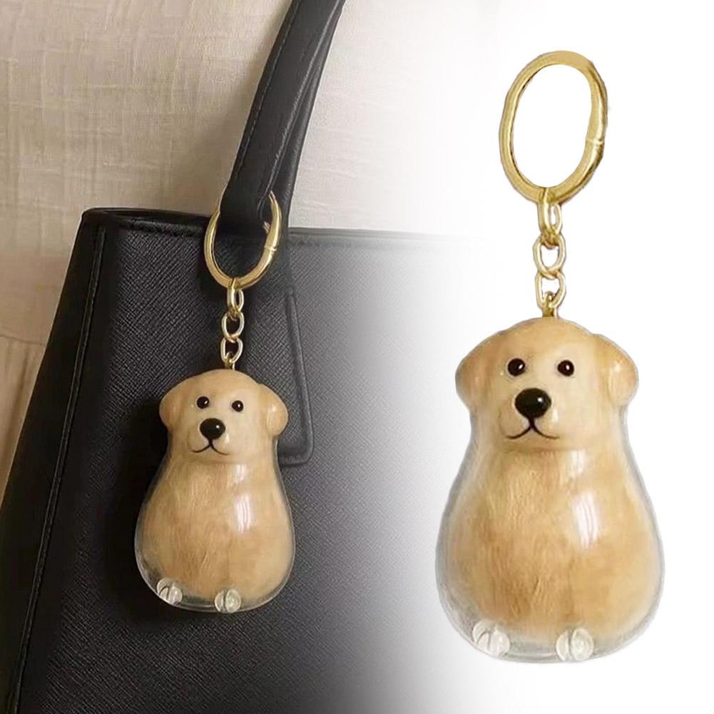 Roztomilé klíčenky na sbírku vlasů ve tvaru mazlíčka, přívěsek na tašku, pes, interiér, malé auto, příslušenství, Stora T3K7