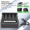 Akıllı LCD Ekranlı USB Şarj Cihazı - 18650 4.2V Li-Ion ve 1.2V Ni-MH AA/AAA Şarj Edilebilir Piller İçin 1/2/4 Yuvalı