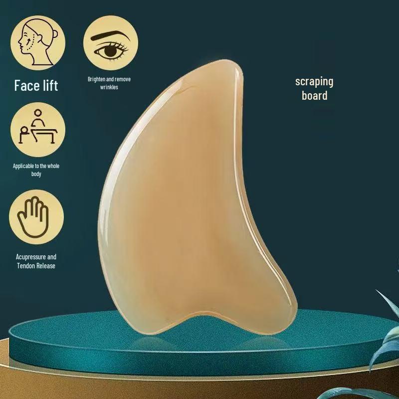 Natural Resin Gua Sha Board Facial Massage & Lifting Tool for Eye Area