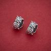 S925 Sterling Silver Meteorite Crater Spacer Beads, Large Hole, Irregular Loose Beads for DIY Beading, Rope Weaving, Bracelets, and Necklaces.
