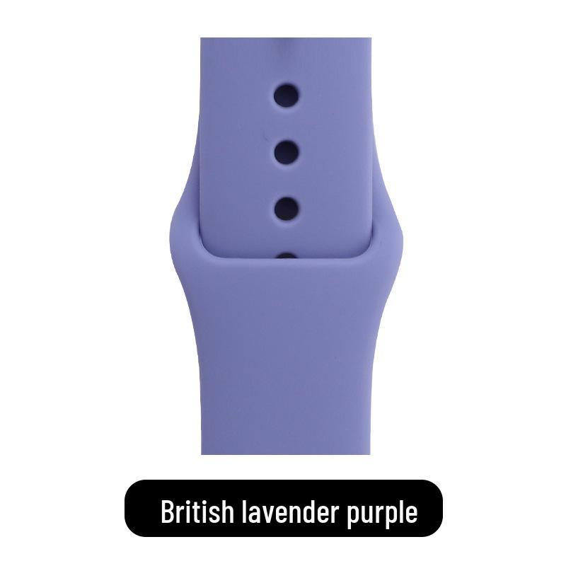 Apple Classic Solid Silicone Strap for iWatch 9/Ultra – Durable Solid Color Band